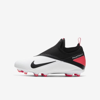 Nike Jr. Phantom Vision 2 Academy Dynamic Fit MG - Nagyobb Gyerek Focicipő - Fehér/Piros/Fekete